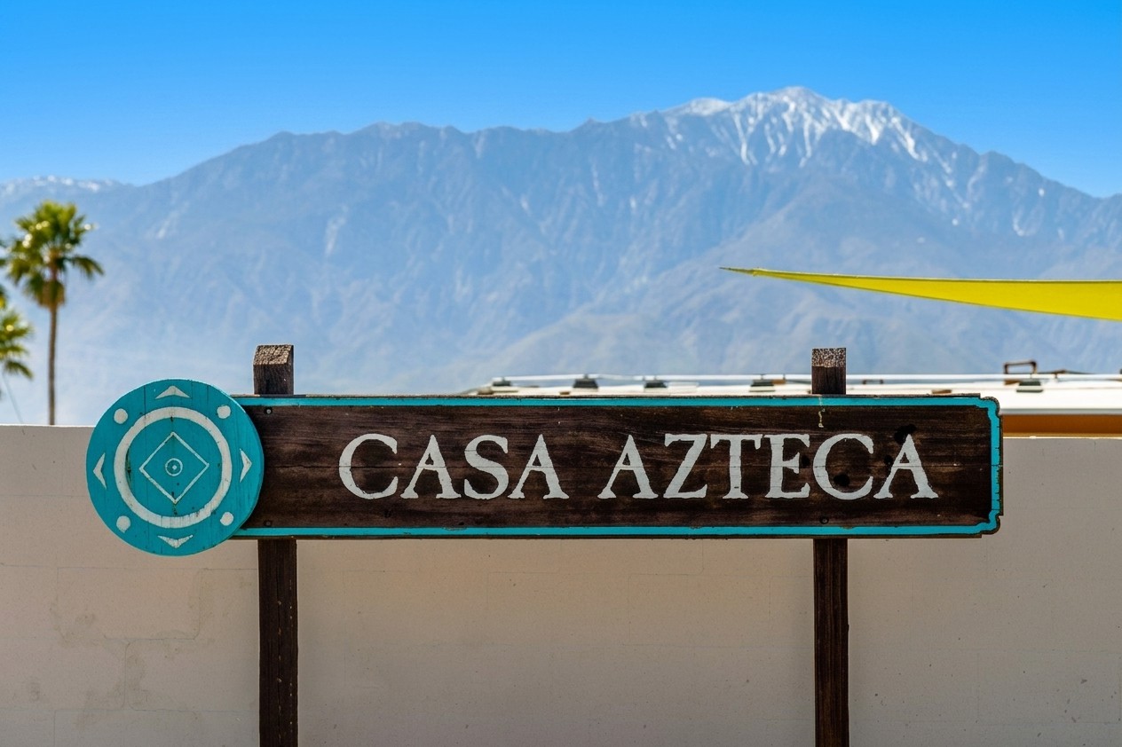 Calle Azteca Sign